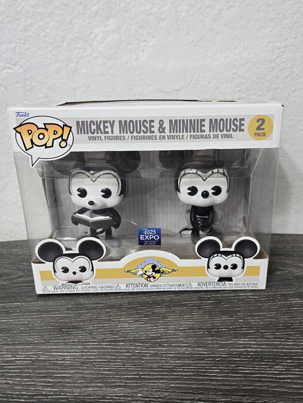 Funko Pop! Mickey Mouse & Minnie Mouse Black and White 2-Pack